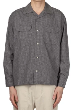 New ts(s) Round Flap Pocket Shirt - Grey