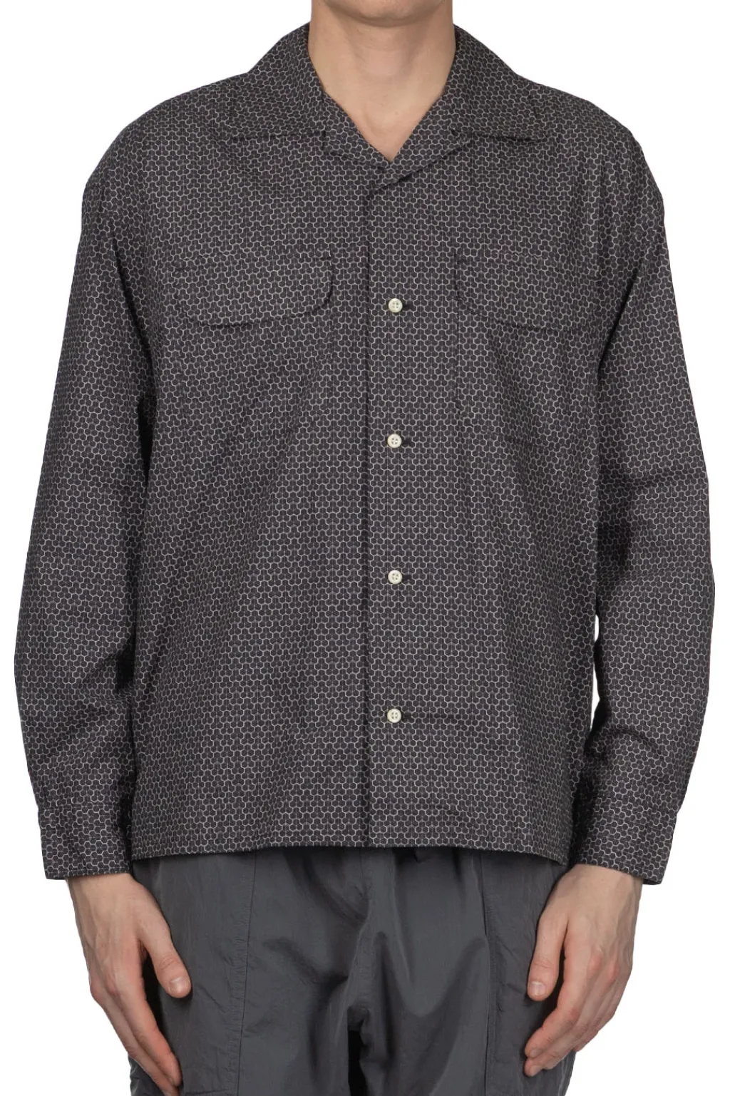 Best ts(s) Round Flap Pocket Shirt - Black