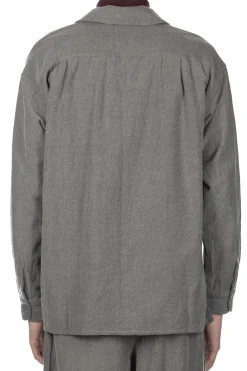 New ts(s) Round Flap Pocket Shirt - Grey