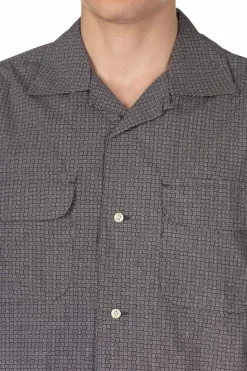 New ts(s) Round Flap Pocket Shirt - Grey