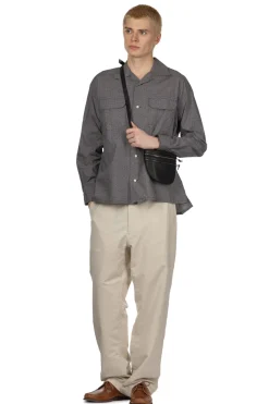 New ts(s) Round Flap Pocket Shirt - Grey