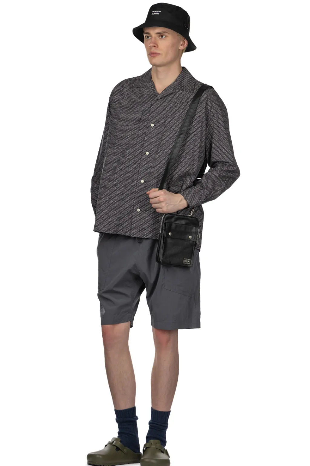 Best ts(s) Round Flap Pocket Shirt - Black
