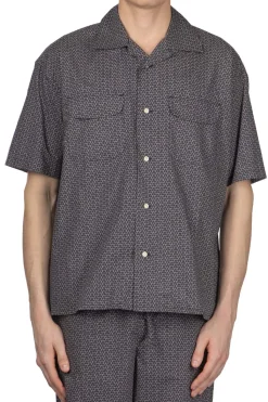 Discount ts(s) Round Flap Pocket Short Sleeve - Black