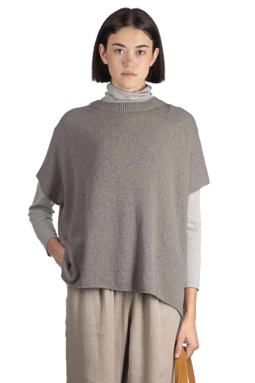Best Evam Eva Roving Cotton Vest - Otter Gray