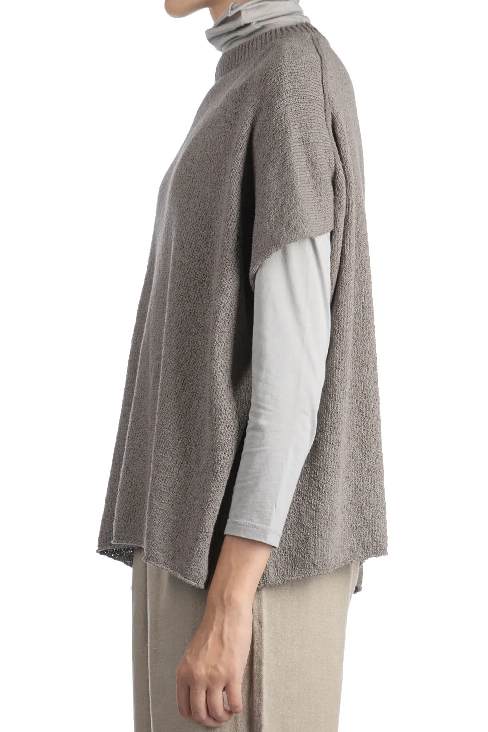 Best Evam Eva Roving Cotton Vest - Otter Gray