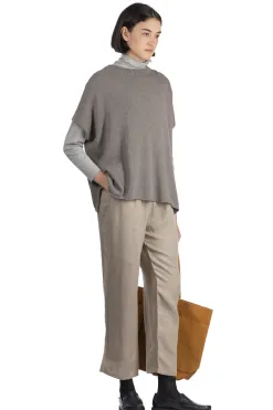Best Evam Eva Roving Cotton Vest - Otter Gray