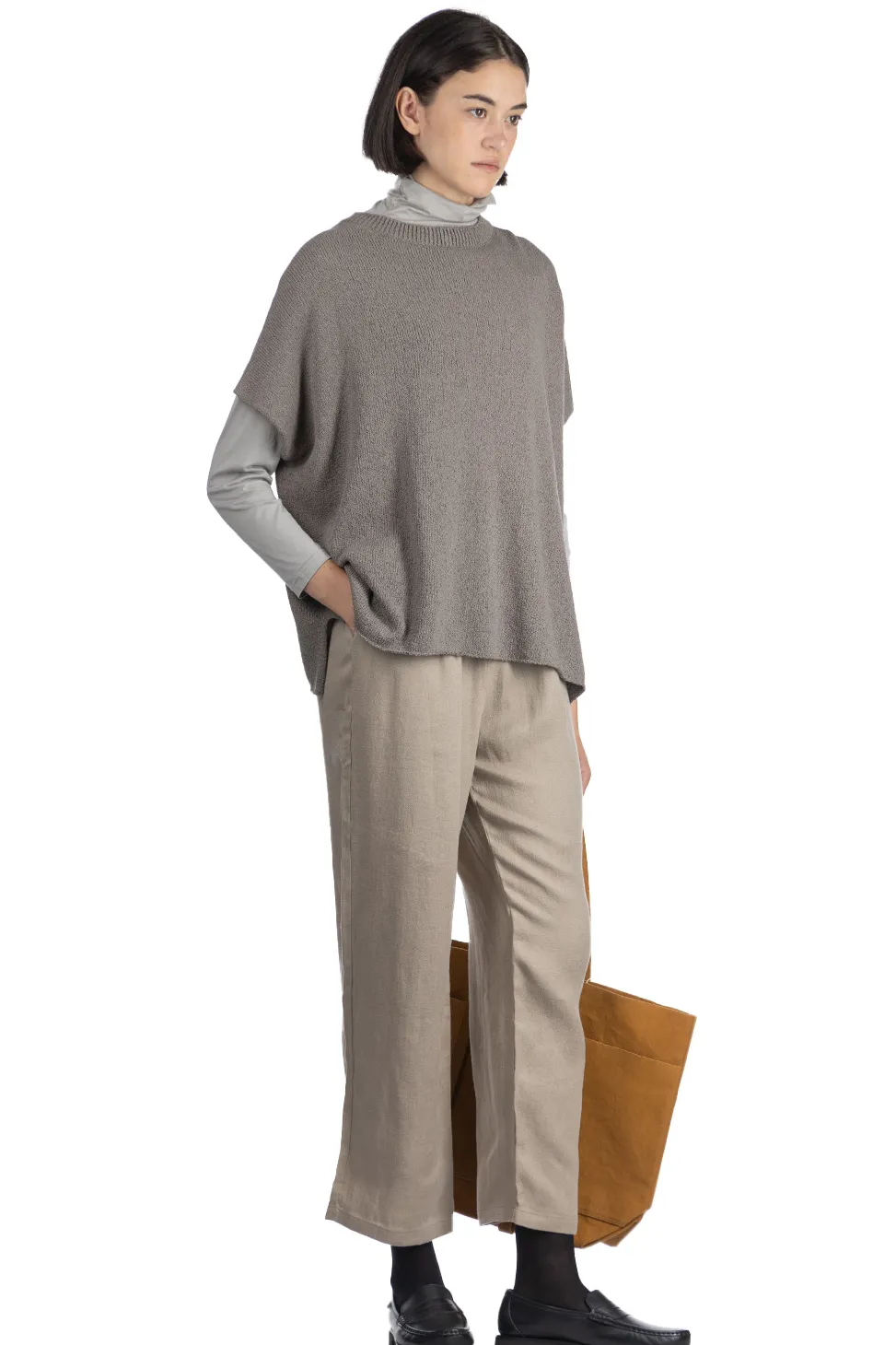 Best Evam Eva Roving Cotton Vest - Otter Gray