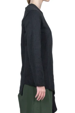 Hot Comme Des Garcons Comme Des Garcons Ruffle Sided Crewneck Sweater - Black