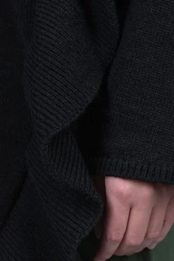 Hot Comme Des Garcons Comme Des Garcons Ruffle Sided Crewneck Sweater - Black