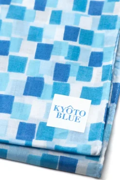 Best Mino Washi Scarf - 180 x 50cm - Kyoto Blue - Water Way