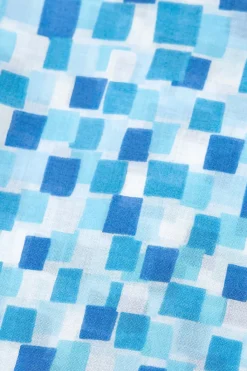 Best Mino Washi Scarf - 180 x 50cm - Kyoto Blue - Water Way