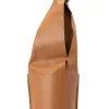 Fashion MARROW LEATHER Scarf Tube - Cinnamon