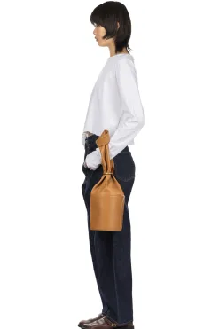 Fashion MARROW LEATHER Scarf Tube - Cinnamon