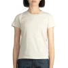Clearance AURALEE SEAMLESS CREW NECK TEE - Brown