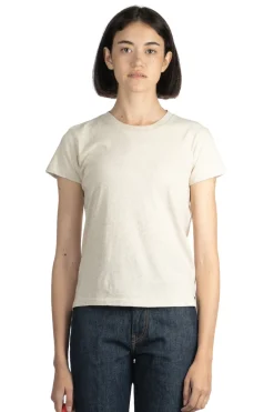 Clearance AURALEE SEAMLESS CREW NECK TEE - Brown