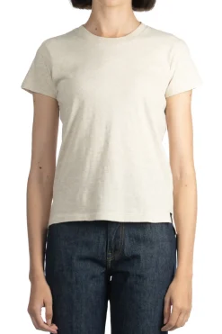 Clearance AURALEE SEAMLESS CREW NECK TEE - Brown