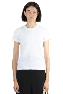 Clearance AURALEE SEAMLESS CREW NECK TEE - White