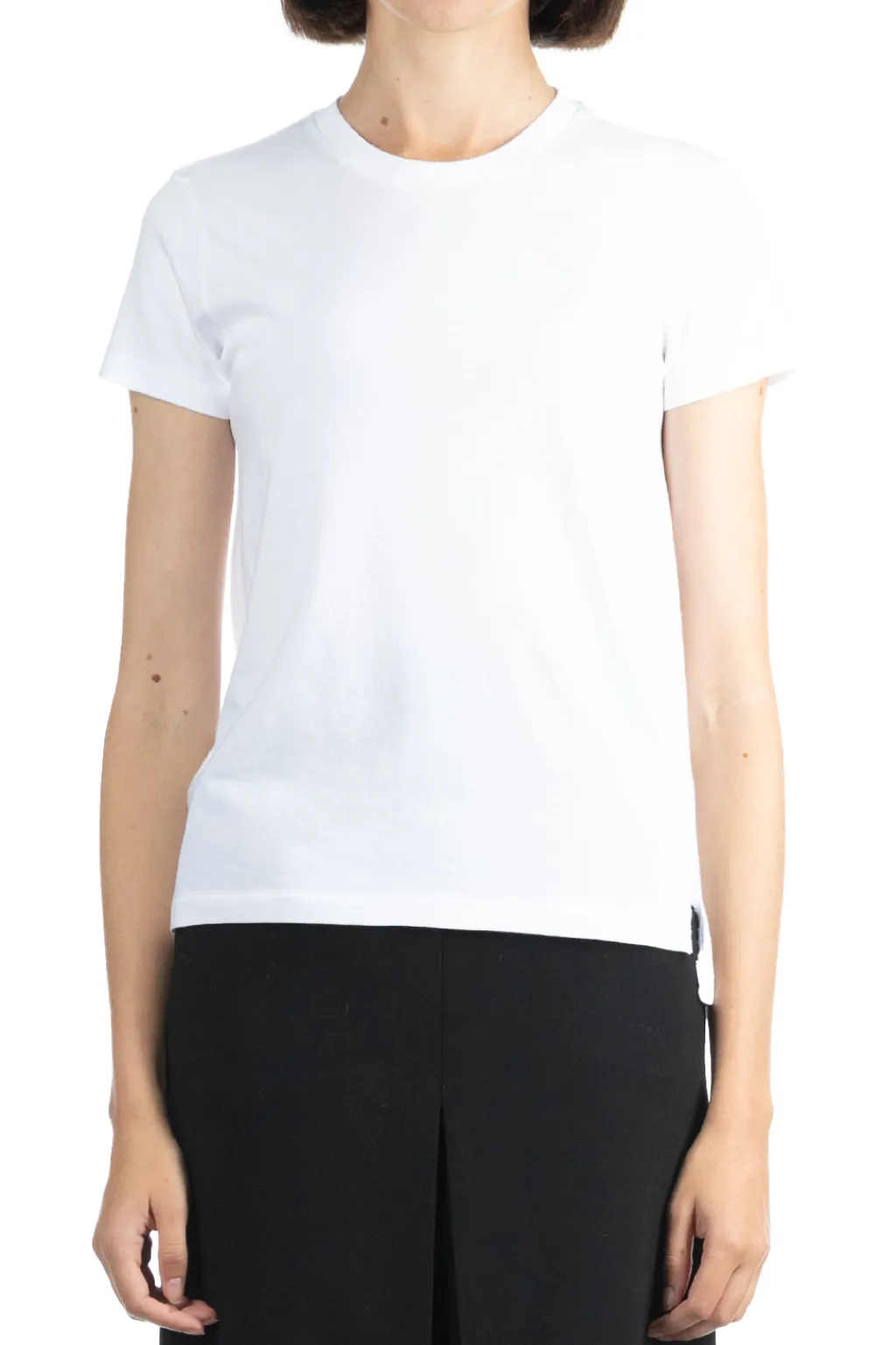 Clearance AURALEE SEAMLESS CREW NECK TEE - White
