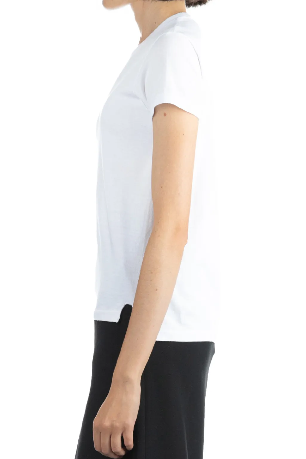 Clearance AURALEE SEAMLESS CREW NECK TEE - White