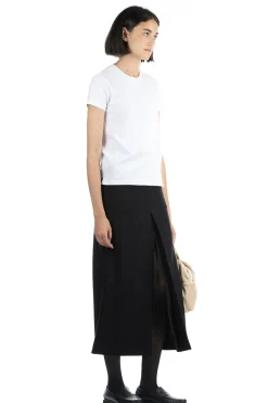 Clearance AURALEE SEAMLESS CREW NECK TEE - White
