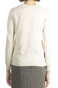 Sale AURALEE SEAMLESS LS TEE - Brown