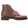 Outlet Yuketen Semi Handsewn Maine Guide 6 Eye DB Boots w Kiltie-G Brown