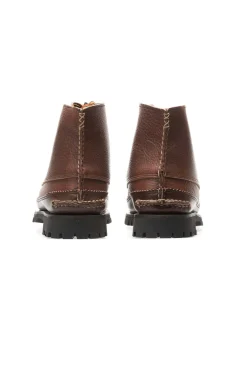 Outlet Yuketen Semi Handsewn Maine Guide 6 Eye DB Boots w Kiltie-G Brown