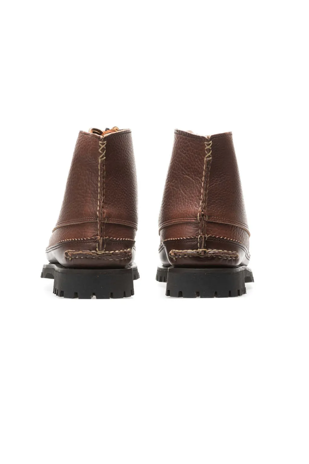 Outlet Yuketen Semi Handsewn Maine Guide 6 Eye DB Boots w Kiltie-G Brown