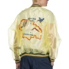 Clearance Kapital Sheer Pearl Mosquito Guard Souvenir Jacket Jamaica - Yellow