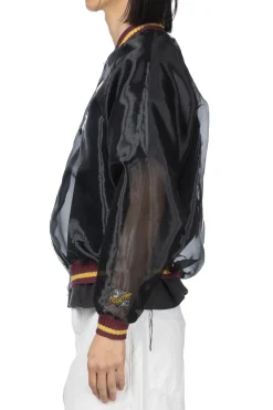Sale Kapital Sheer Pearl Souvenir JKT (RAIN SKULL) - Black