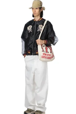 Sale Kapital Sheer Pearl Souvenir JKT (RAIN SKULL) - Black