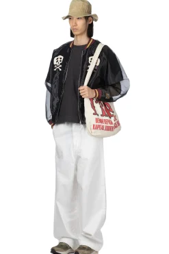 Sale Kapital Sheer Pearl Souvenir JKT (RAIN SKULL) - Black