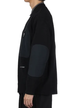 Online And Wander Shetland Wool Cardigan - Black