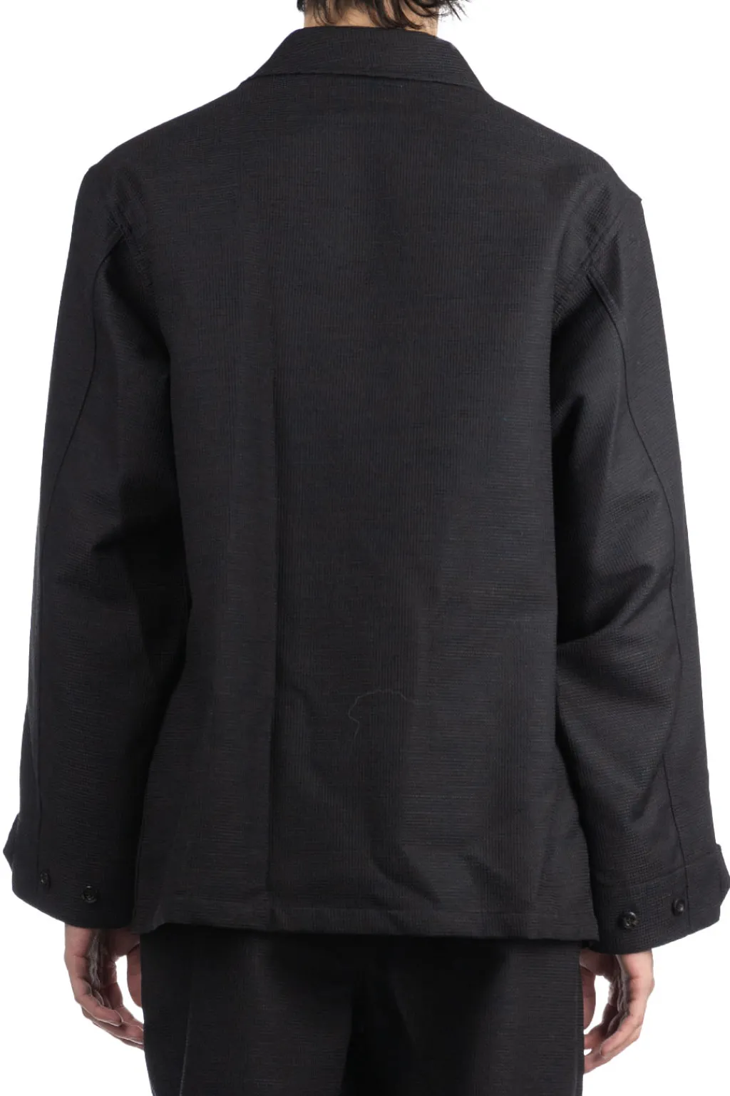 Best marka Shetland Wool Dobby B.D.U Jacket - Top Black