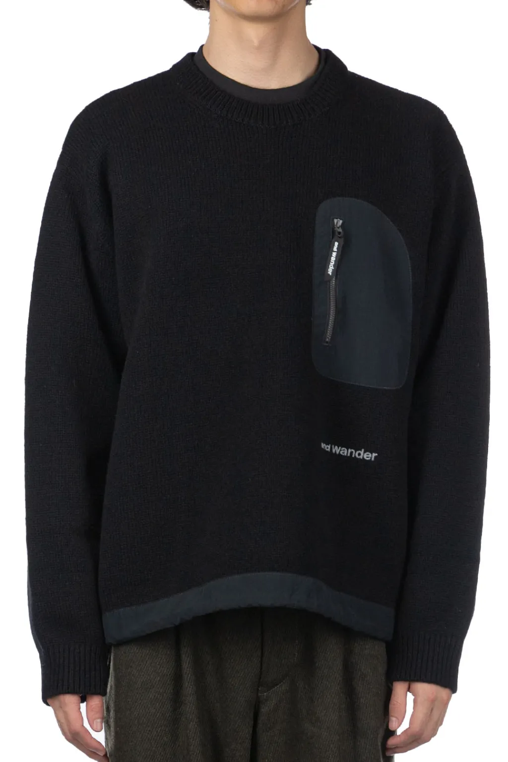 Outlet And Wander Shetland Wool Sweater - Black