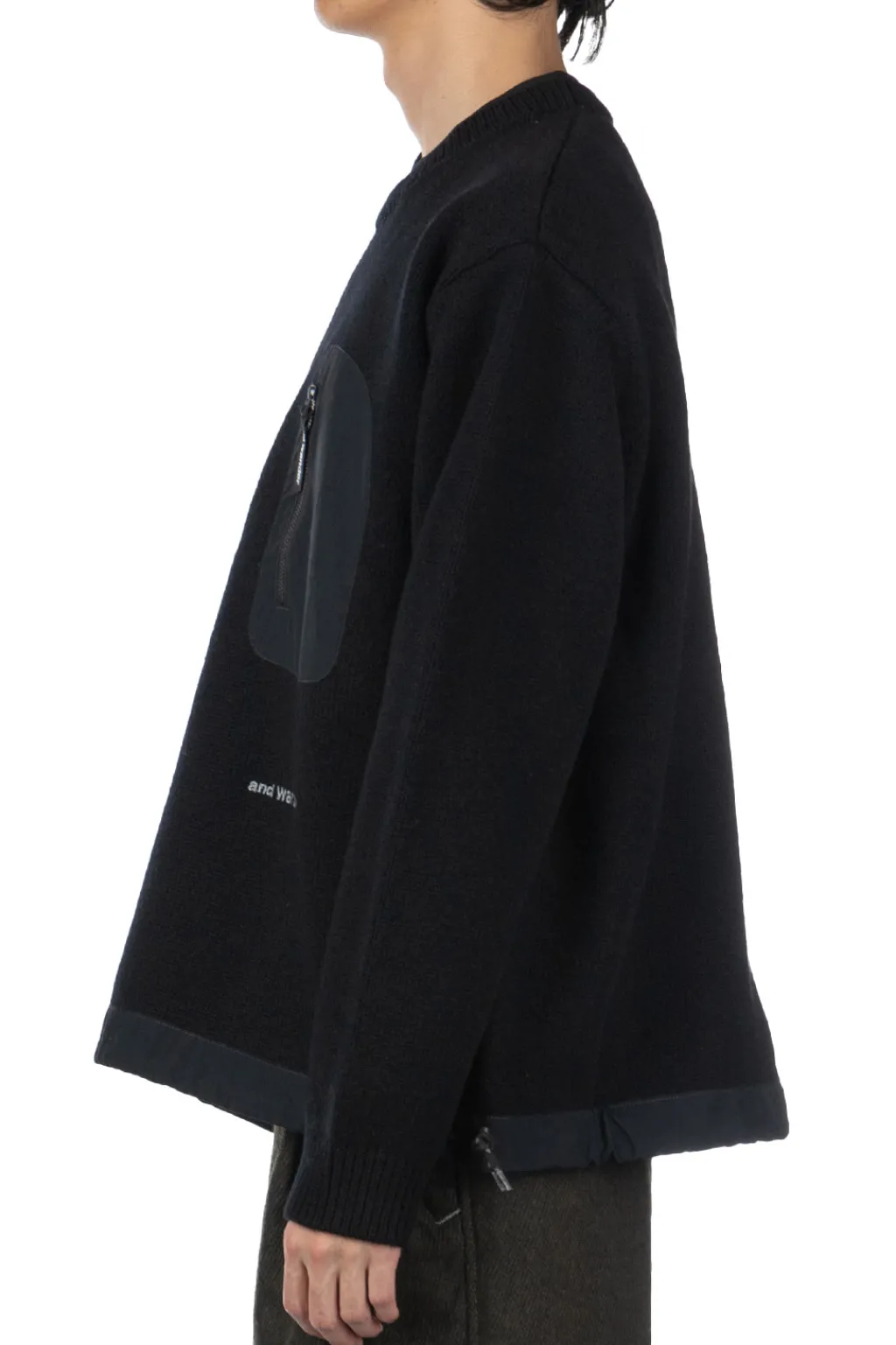 Outlet And Wander Shetland Wool Sweater - Black