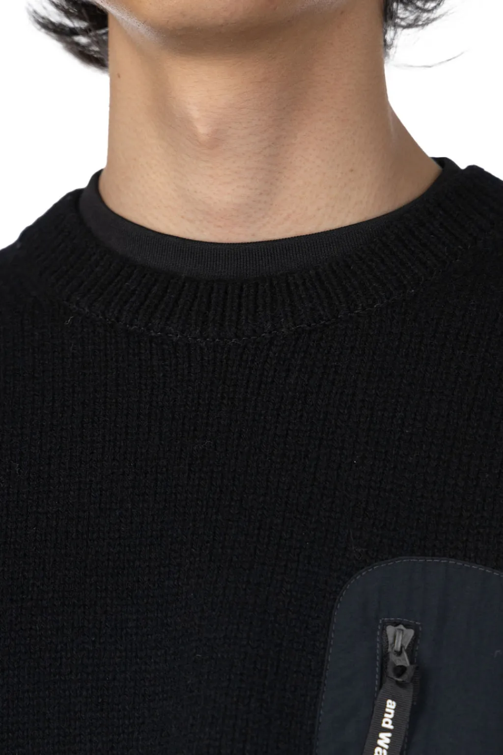 Outlet And Wander Shetland Wool Sweater - Black