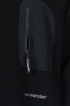 Outlet And Wander Shetland Wool Sweater - Black