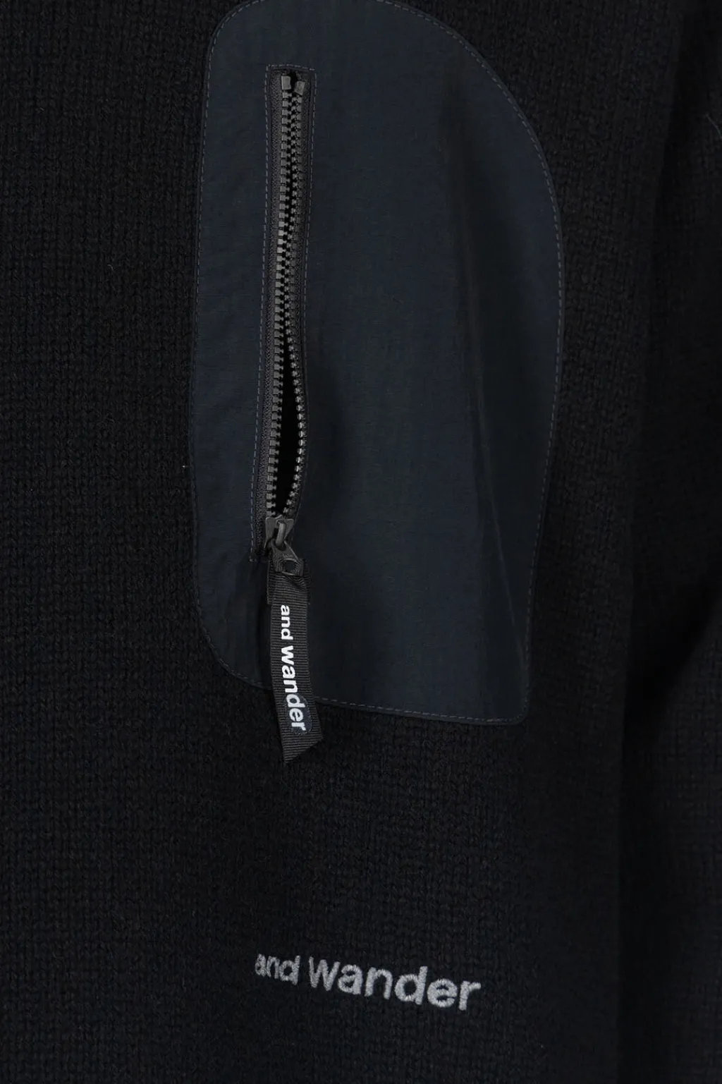 Outlet And Wander Shetland Wool Sweater - Black