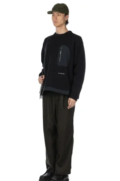 Outlet And Wander Shetland Wool Sweater - Black