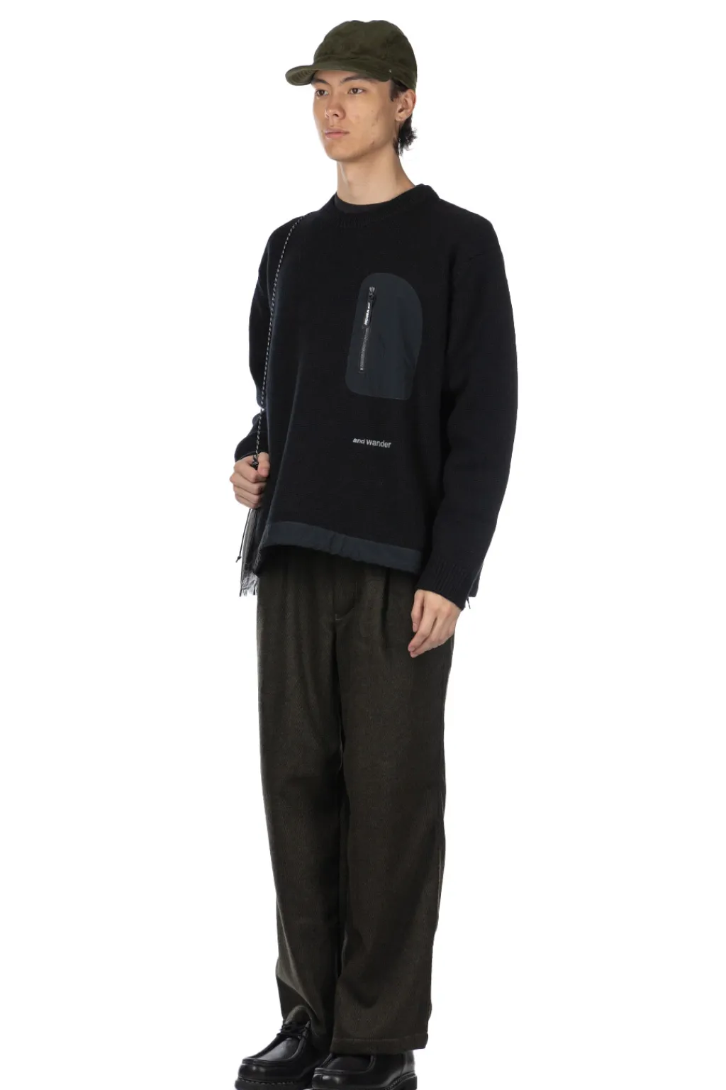 Outlet And Wander Shetland Wool Sweater - Black