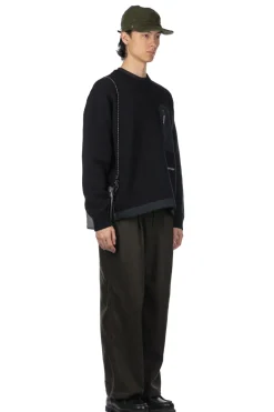 Outlet And Wander Shetland Wool Sweater - Black