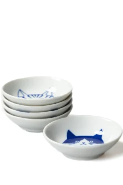 Hot Mino Pottery SHICHITA 9cm Dish Set