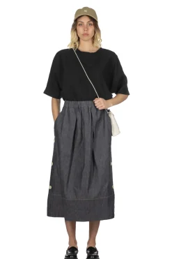 Fashion nicholson & nicholson SHIP-DENIM Skirt - Indigo