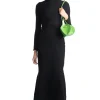 Sale Mame Kurogouchi Shirring Jersey Jacquard Flared Skirt - Black