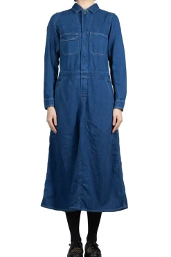 Best Kapital Shirt Denim All-In-One Skirt - Indigo