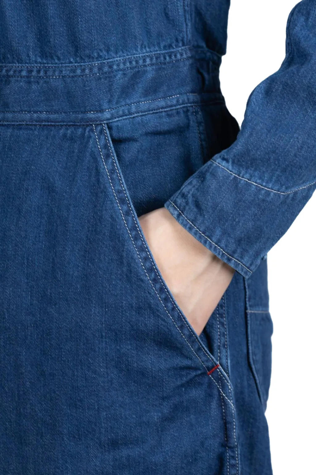 Best Kapital Shirt Denim All-In-One Skirt - Indigo
