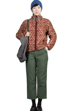 Sale OrSlow Short Length US Army Fatigue Pants - Green