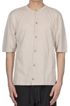 Discount LEMAIRE Short Sleeve Overshirt - Sone Beige Melange