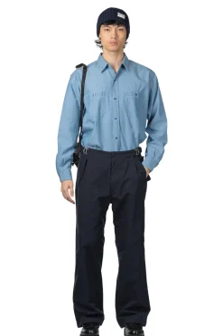 Online Nanamica Side Belt Wide Pants - Navy